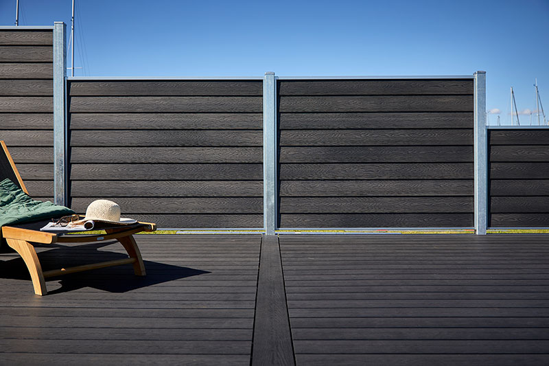 Glyngøre hegn i trækomposit